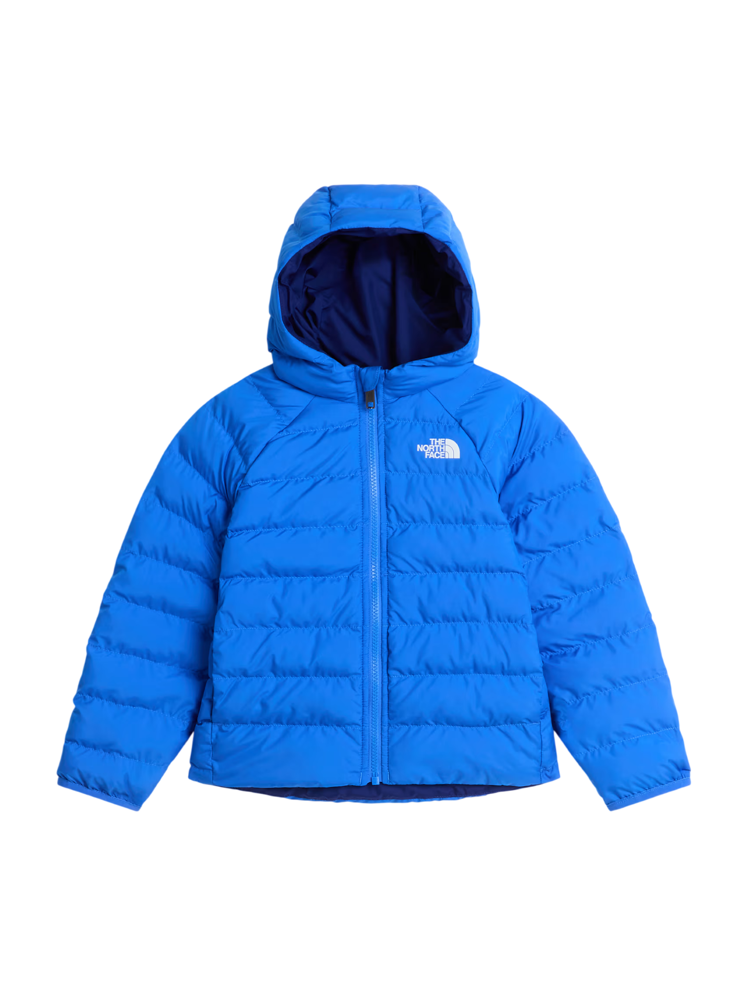 The North Face giubbino imbottito reversibile Perrito bambino con cappuccio blu azzurro NF0A88VJ NLQ1 THE NORTH FACE