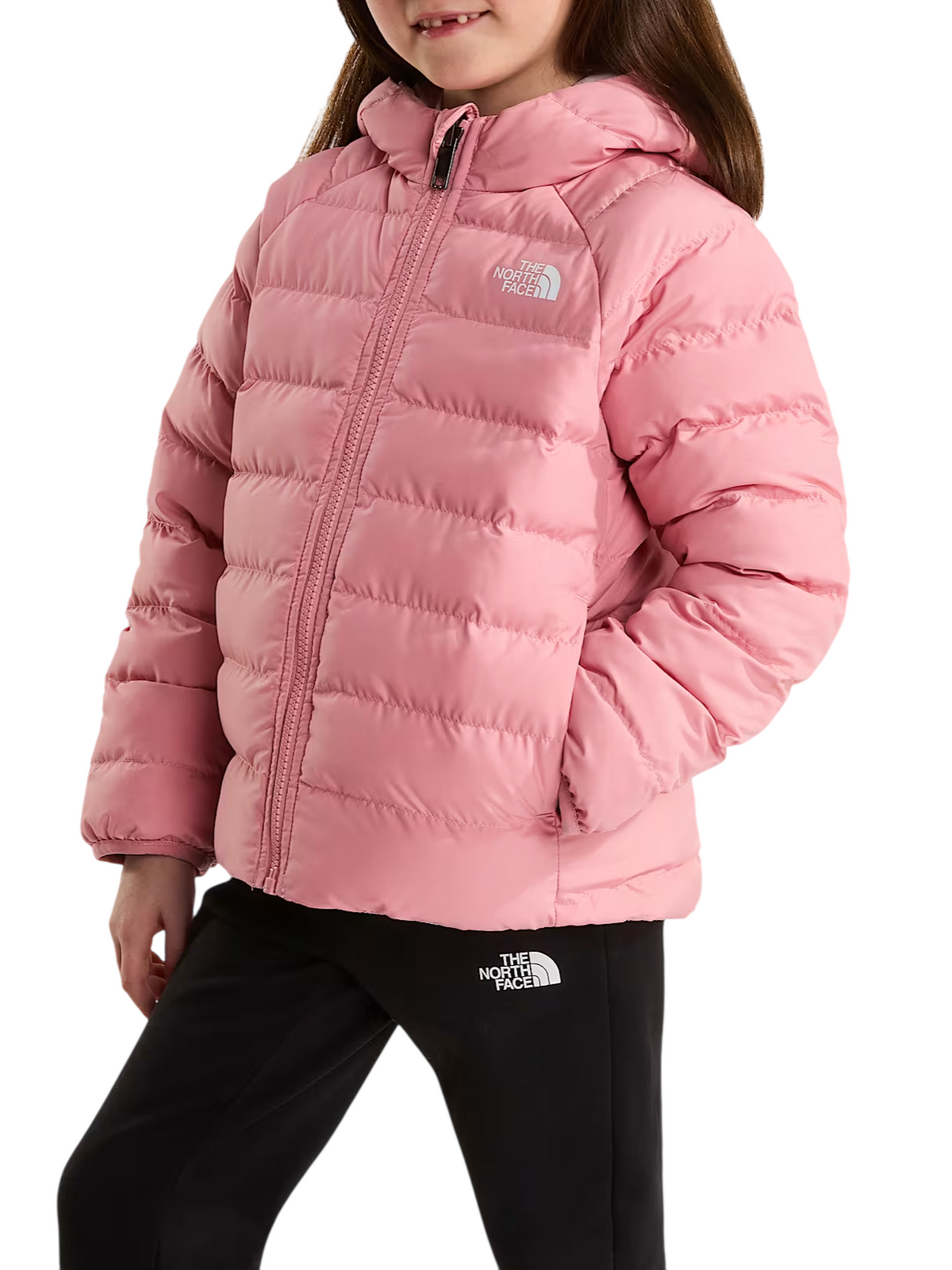 The North Face giubbino imbottito reversibile Perrito bambino con cappuccio rosa NF0A88VJ NO91 THE NORTH FACE