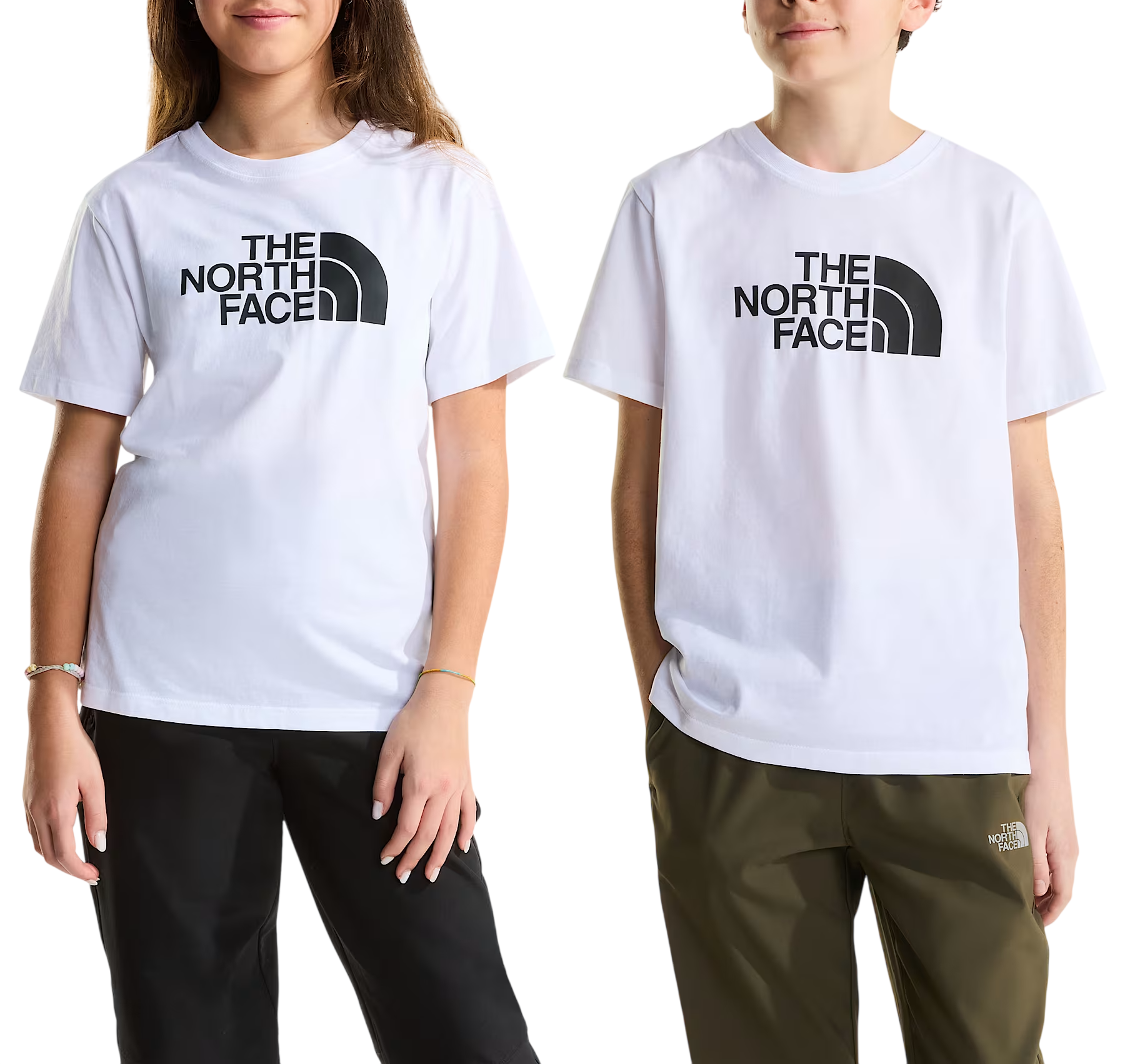 The North Face T-shirt unisex bambino manica corta bianco NF0A8CZ8 FN41 THE NORTH FACE