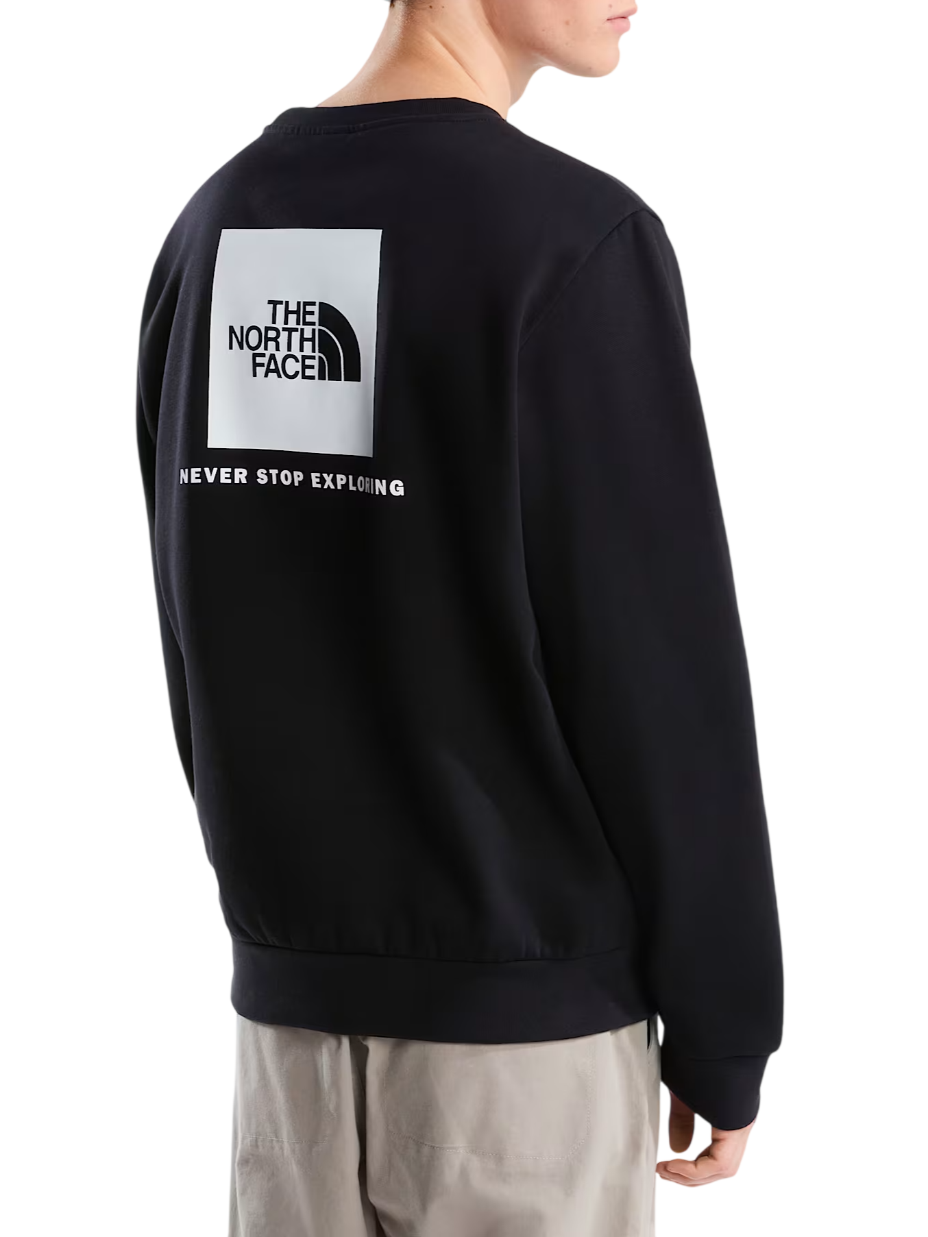 The North Face felpa uomo con stampe logo Evolution Box nero NF0A8FD3 JK31 THE NORTH FACE
