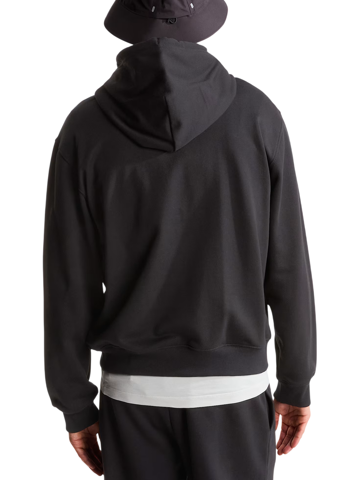 The North Face felpa uomo con cappuccio Essential Terry nero NF0A8FX9 JK31 THE NORTH FACE