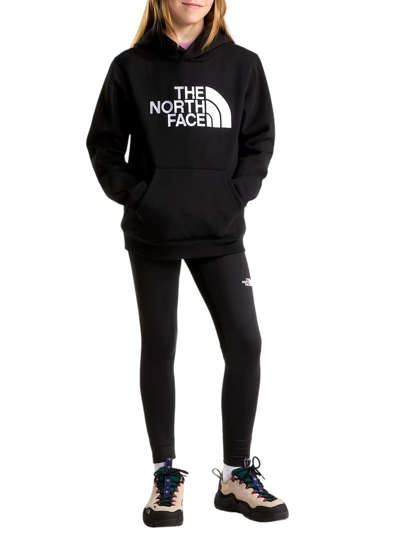 The North Face felpa unisex bambino Essential Drew con cappuccio nero NF0A8H3Y JK31 THE NORTH FACE