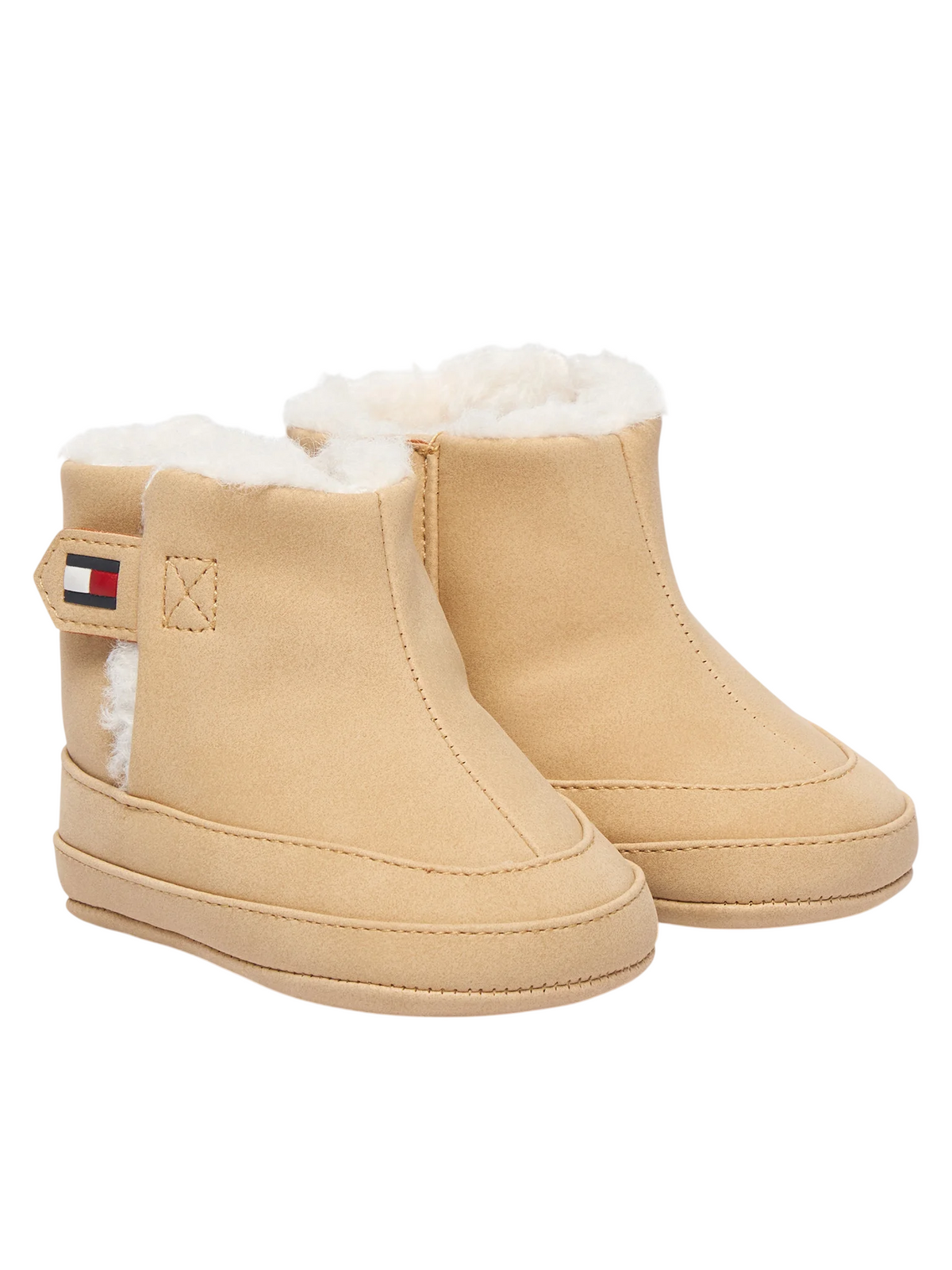 Tommy Hilfiger stivaletti unisex neonato in ecopelle beige T0A5-35060-0700 500 Tommy Hilfiger