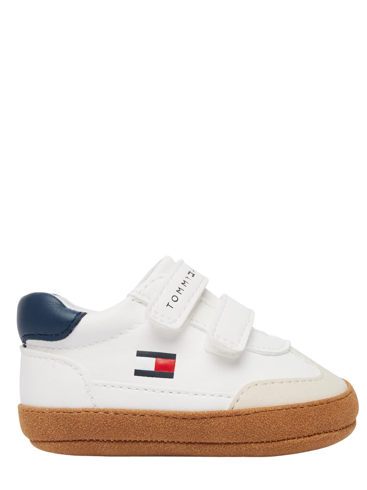 Tommy Hilfiger scarpette da culla neonato con strappi bianco T0B9-35210-1755 B058 Tommy Hilfiger