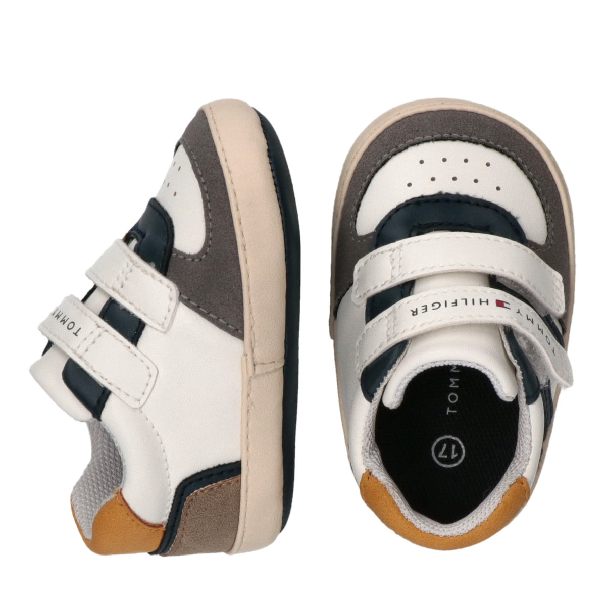 Tommy Hilfiger scarpette da culla neonato colorblock multicolor T0B9-35211-1755 Y913 Tommy Hilfiger