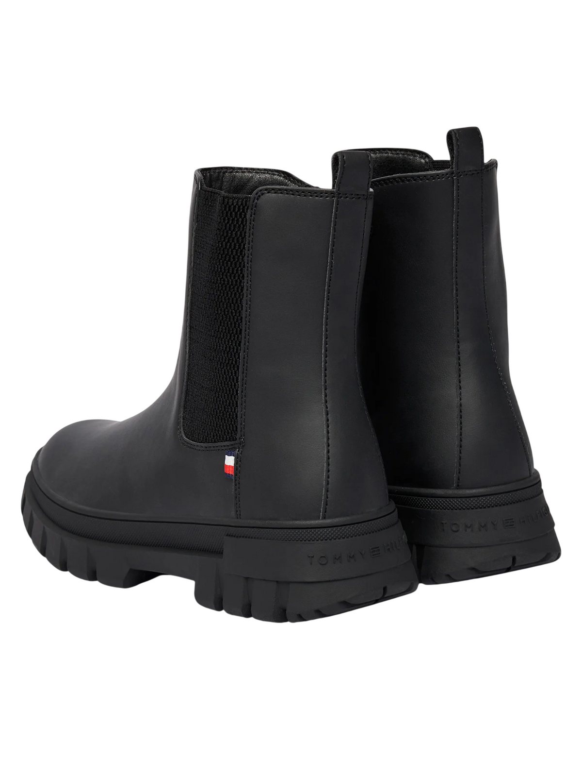 Tommy Hilfiger stivaletti unisex bambino in ecopelle nero T3X5-35295-1355 999 Tommy Hilfiger