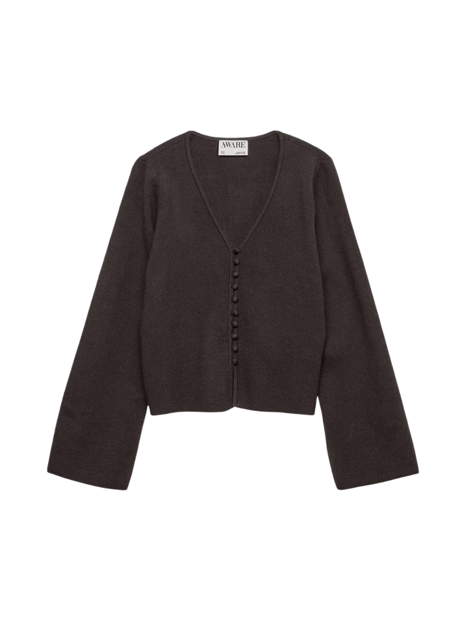Vero Moda cardigan donna a V misto viscosa marrone 10342206 CHOCOLATE TORTE VERO MODA