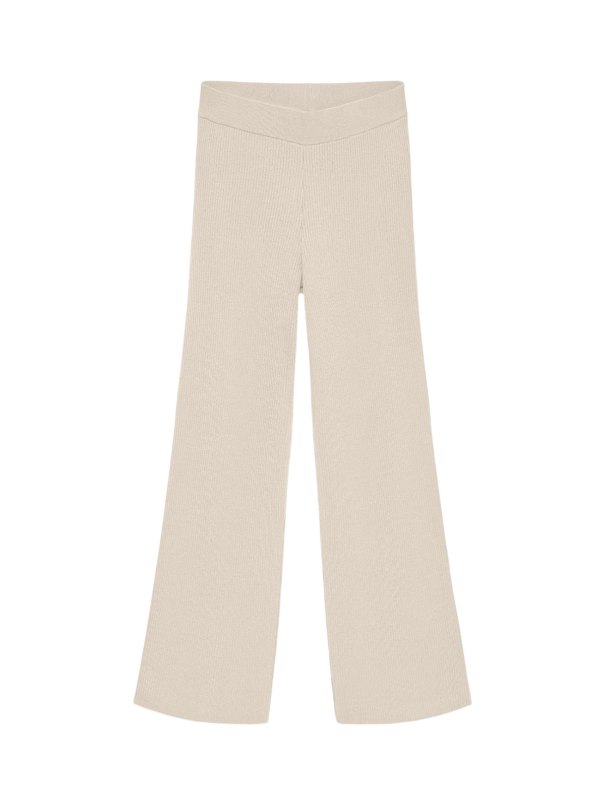 Vero Moda pantaloni in maglia a costine donna panna 10345717 BIRCH VERO MODA