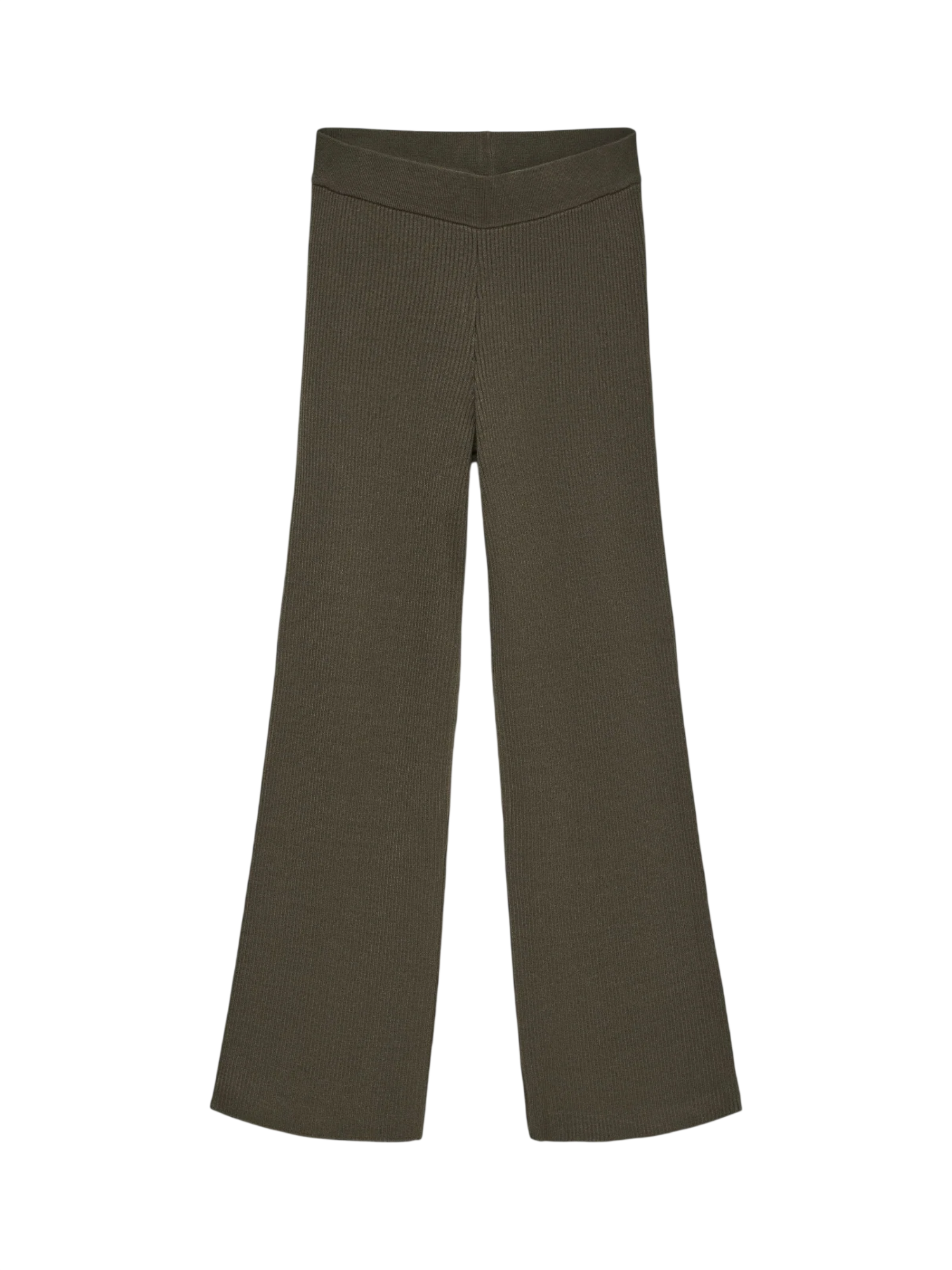 Vero Moda pantaloni in maglia a costine donna verde 10345717 FOREST NIGHT VERO MODA
