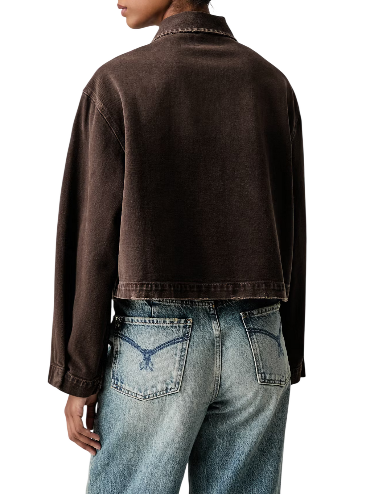 denim bottone gioiello DAC5107 FONDENTE VICOLO