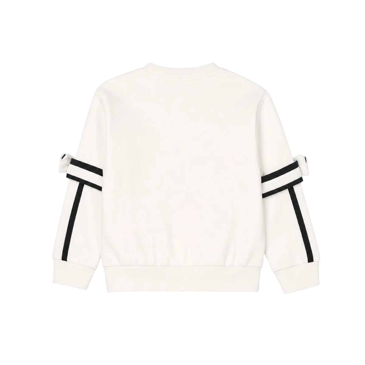Vicolo Girl felpa bambina con fiocchi panna 3141F00411 OFF WHITE VICOLO GIRL