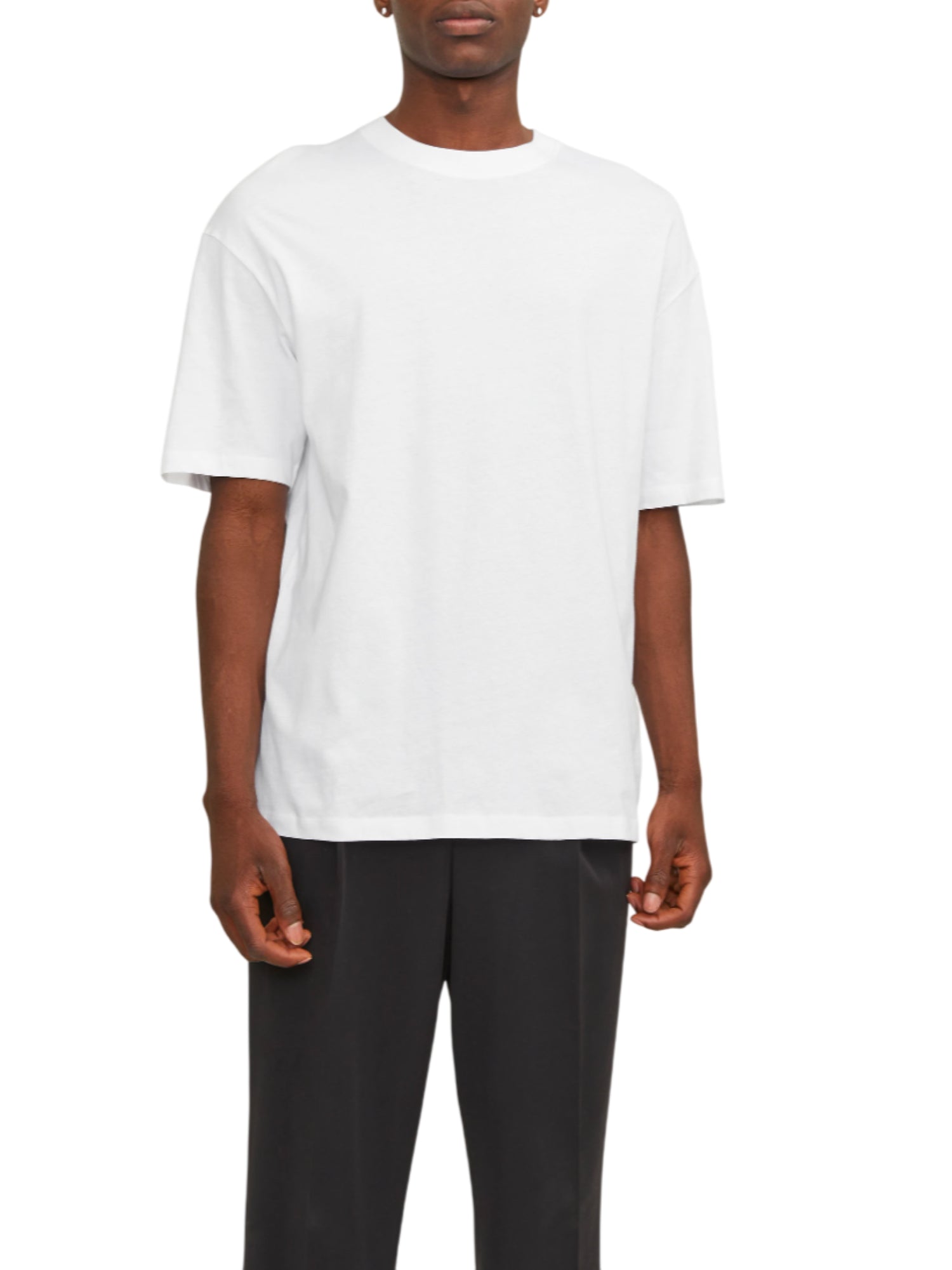 Jack&Jones T-shirt uomo manica corta bianco 12156101 WHITE JACK&JONES