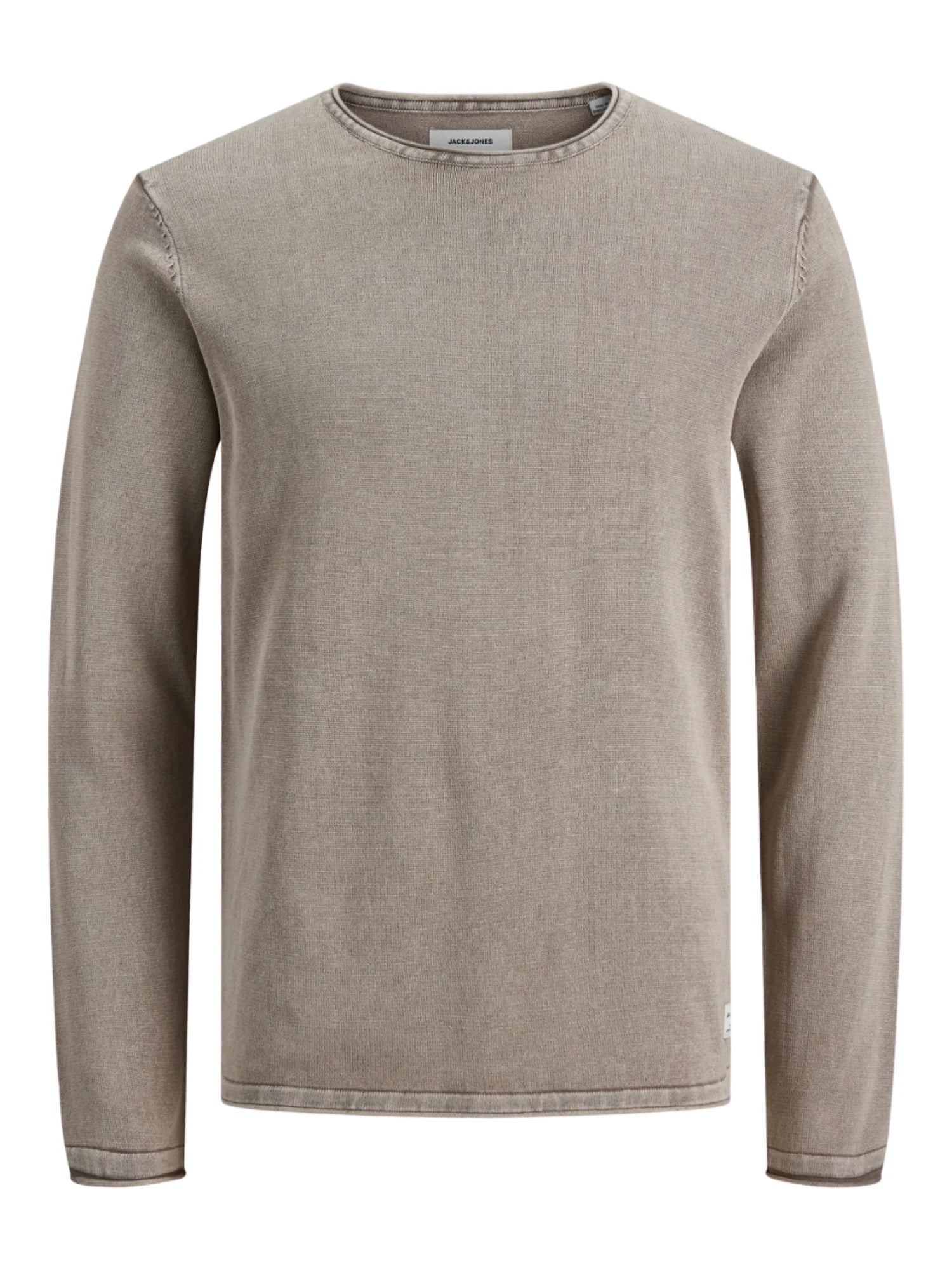 Jack&Jones maglia girocollo uomo in cotone beige 12174001 CROCKERY JACK&JONES