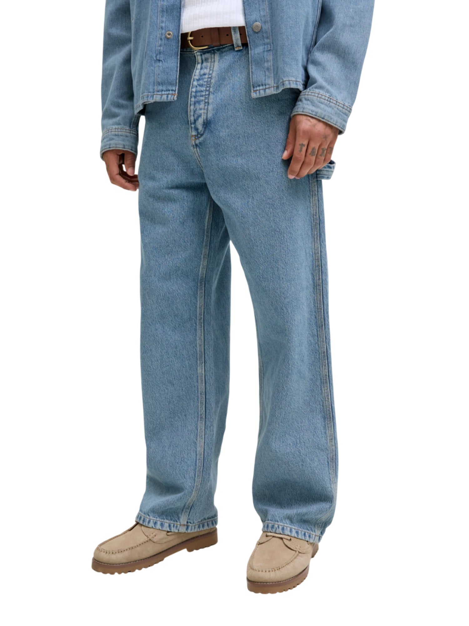 Jack&Jones jeans baggy Alex gamba larga lavaggio chiaro 12272222 SBD841 JACK&JONES