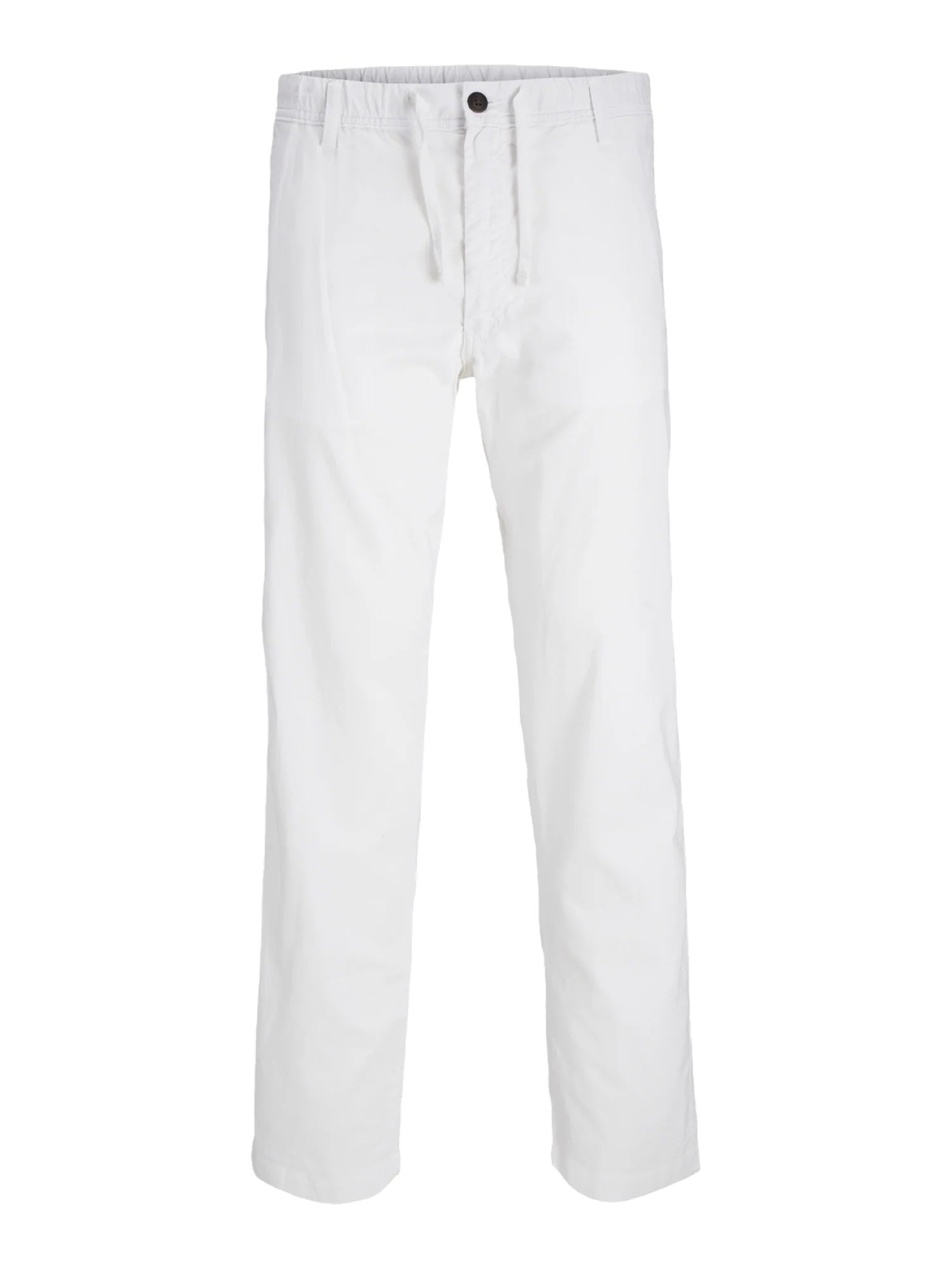 Jack&Jones pantaloni uomo misto lino relaxed fit bianco 12274977 WHITE JACK&JONES