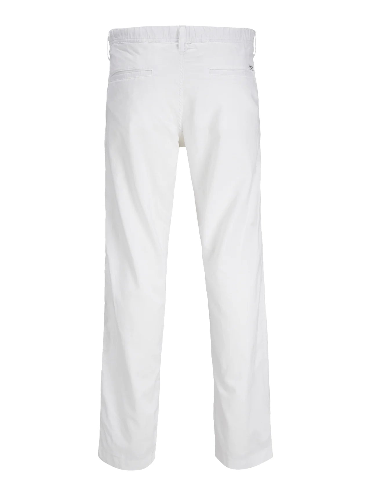 Jack&Jones pantaloni uomo misto lino relaxed fit bianco 12274977 WHITE JACK&JONES