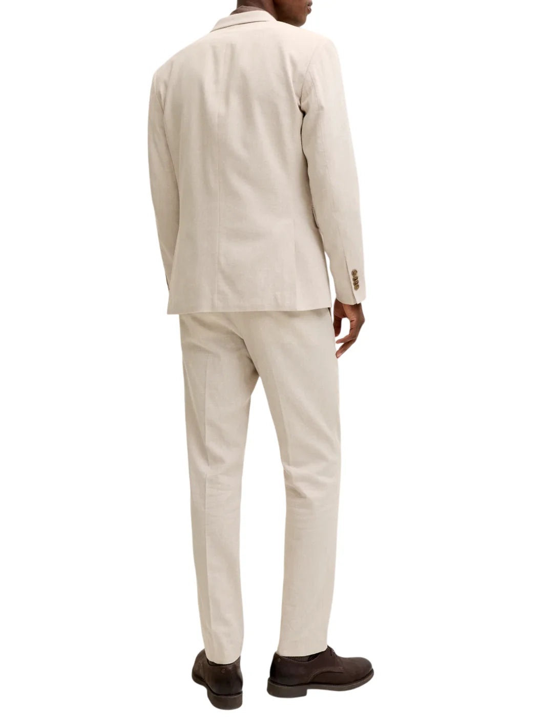 Jack&Jones giacca blazer uomo misto lino ecrù 12291806 ANCIENT SCROLL JACK&JONES