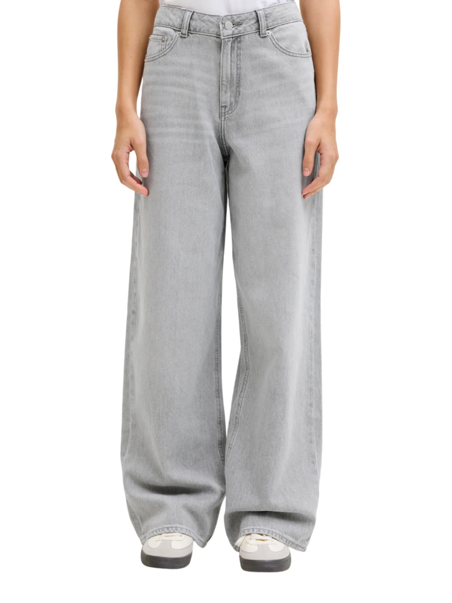 Jjxx jeans wide leg Tokyo lavaggio grigio 12289141 R315 JJXX