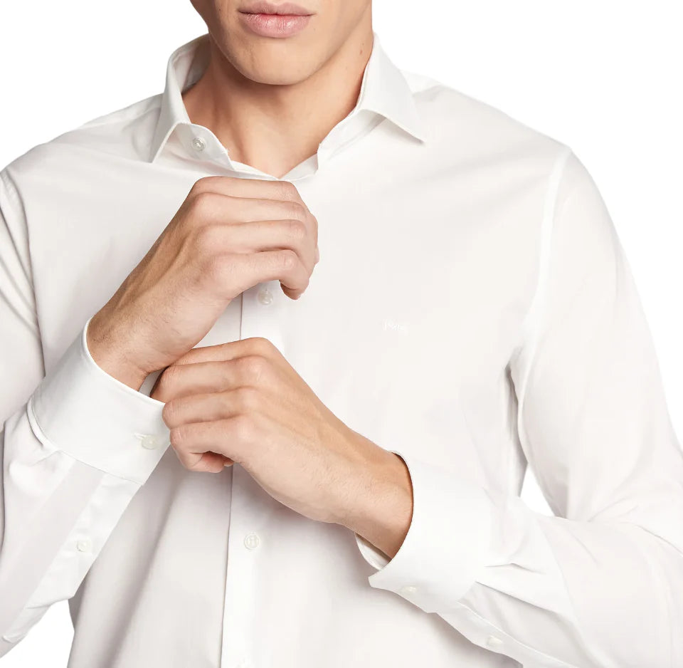 MICHAEL KORS Camicia Parma slim fit a maniche lunghe Bianco MD0MD90425 M100 MICHAEL KORS
