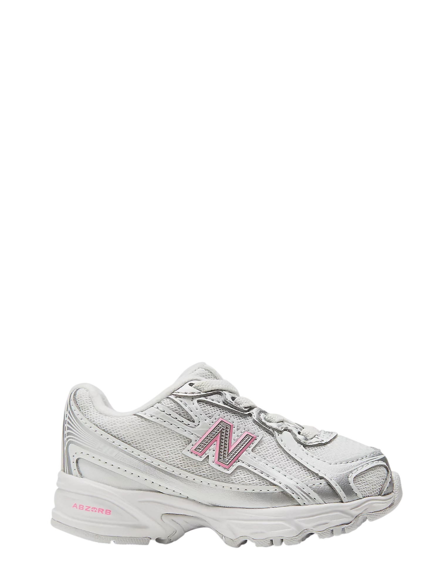 New Balance sneakers bambina 740 in mesh ed ecopelle argento rosa I740 67N NEW BALANCE