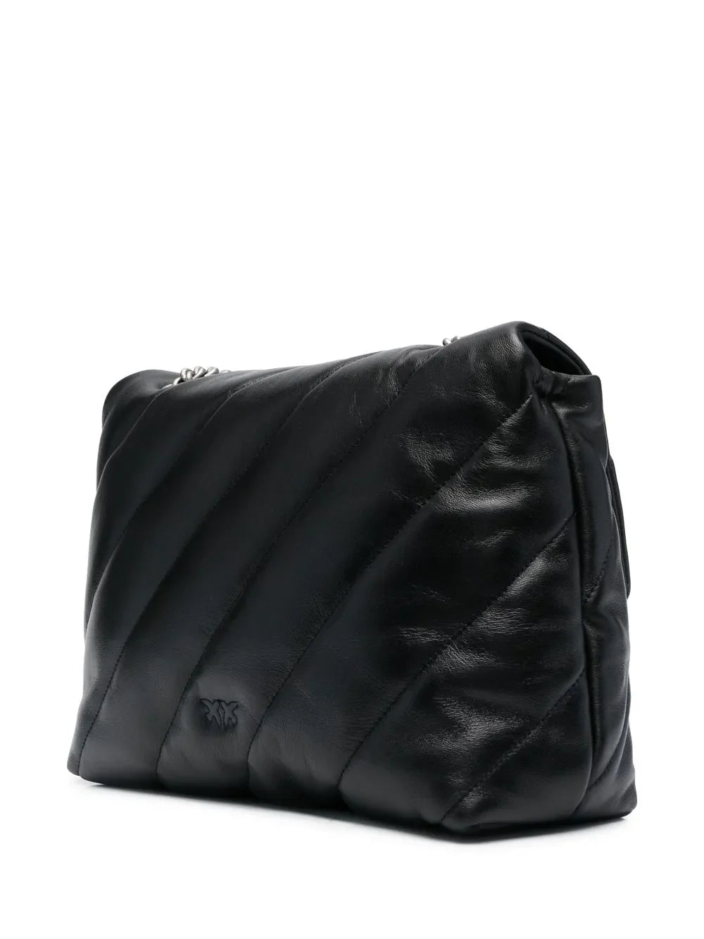 Pinko borsa Love Big Puff Maxi Quilt in pelle trapuntata bianco argento 100037-A0F2 Z99O PINKO