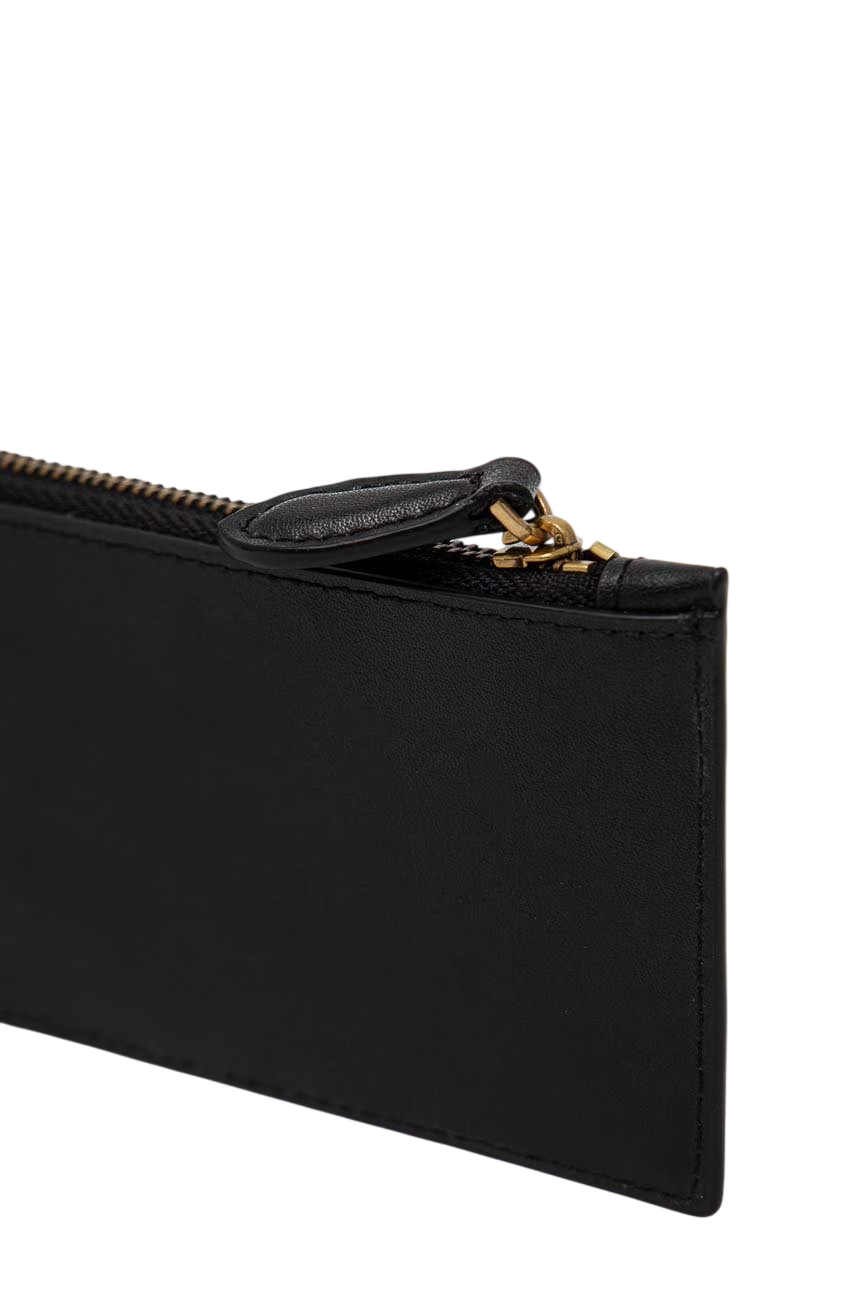 Pinko portacarte Airone donna in pelle con logo nero 100251-A0F1 Z99Q PINKO