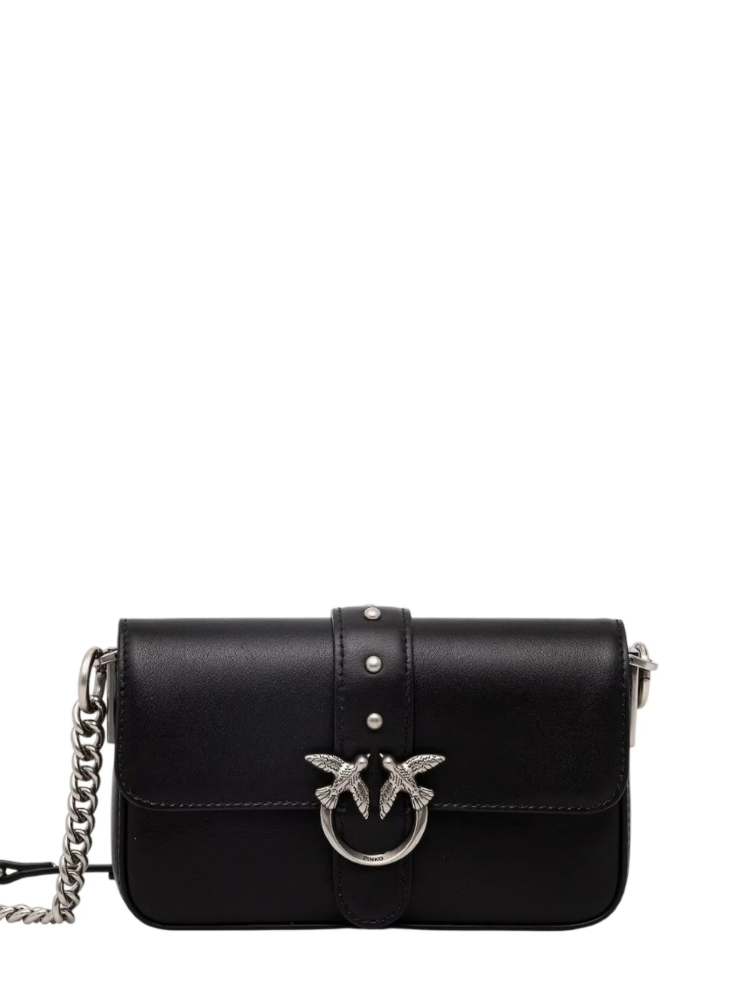 Pinko borsa Love One Slouchy Baby in pelle nero 105353-A0QO Z99O PINKO