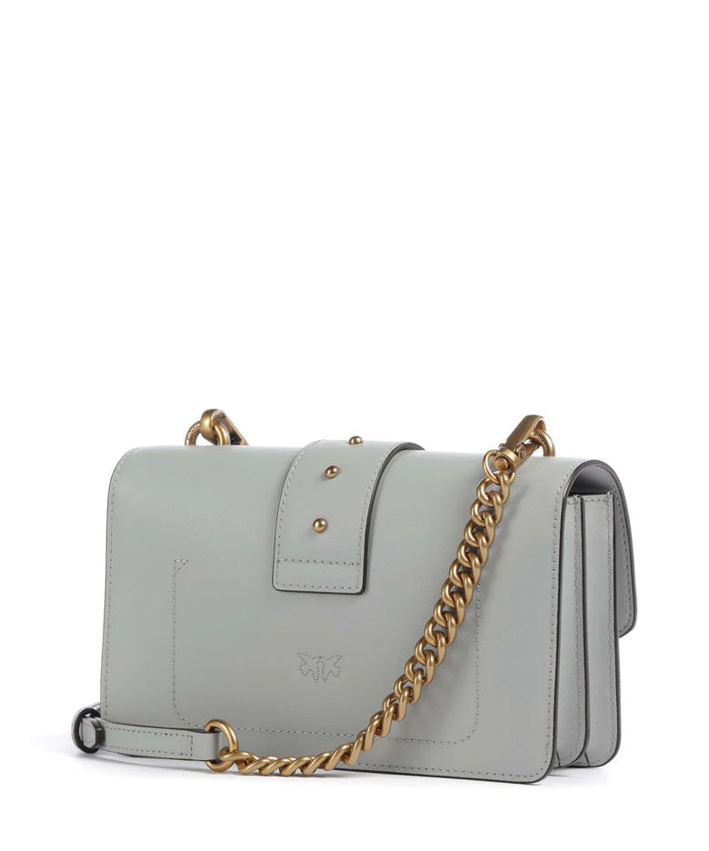 Pinko borsa a tracolla Love Bag One Mini grigio perla 105856-A0F1 K32Q PINKO