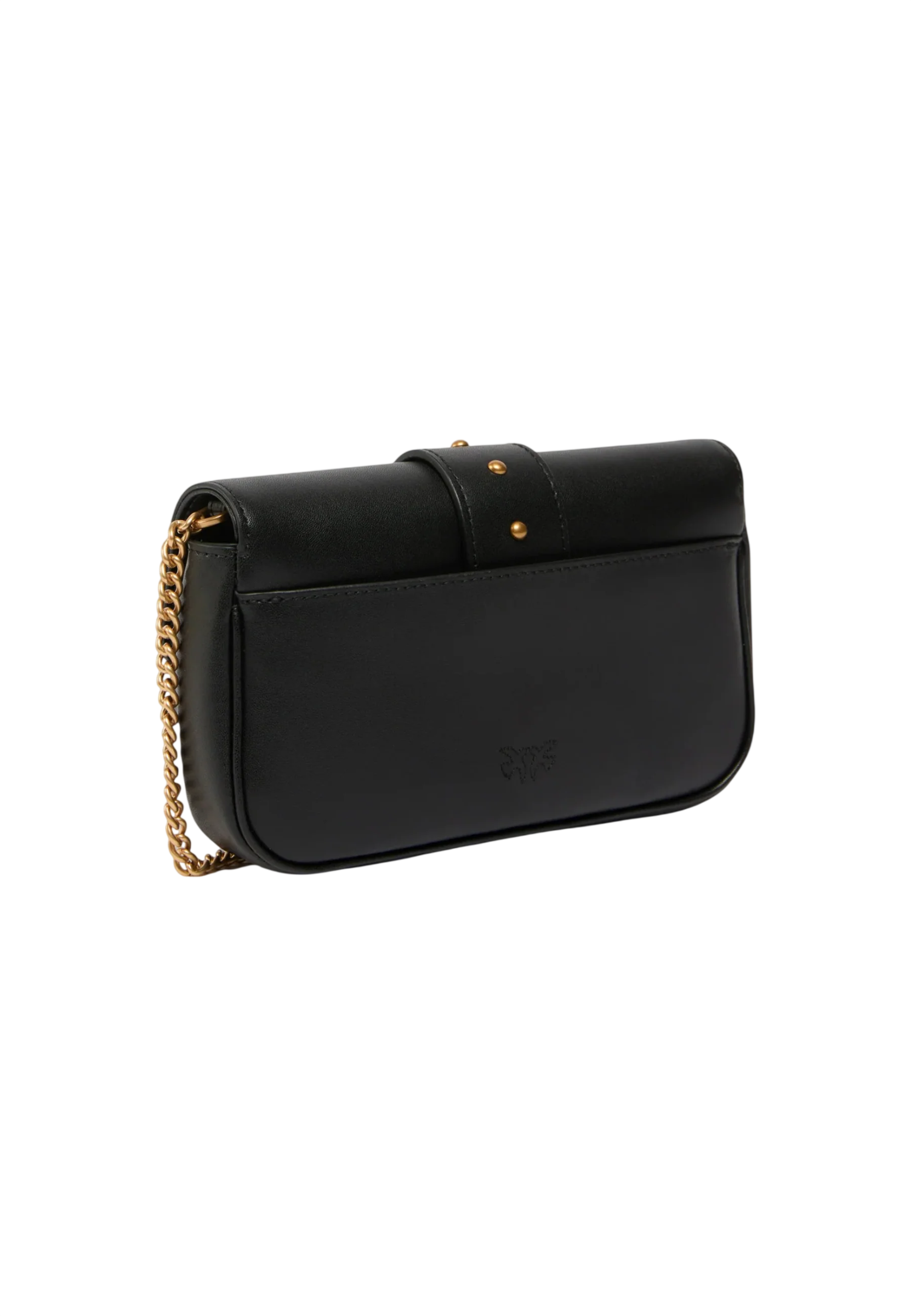 Pinko borsa a tracolla Love Bag Pocket New Buckle nero oro 107072-A0F1 Z99Q PINKO