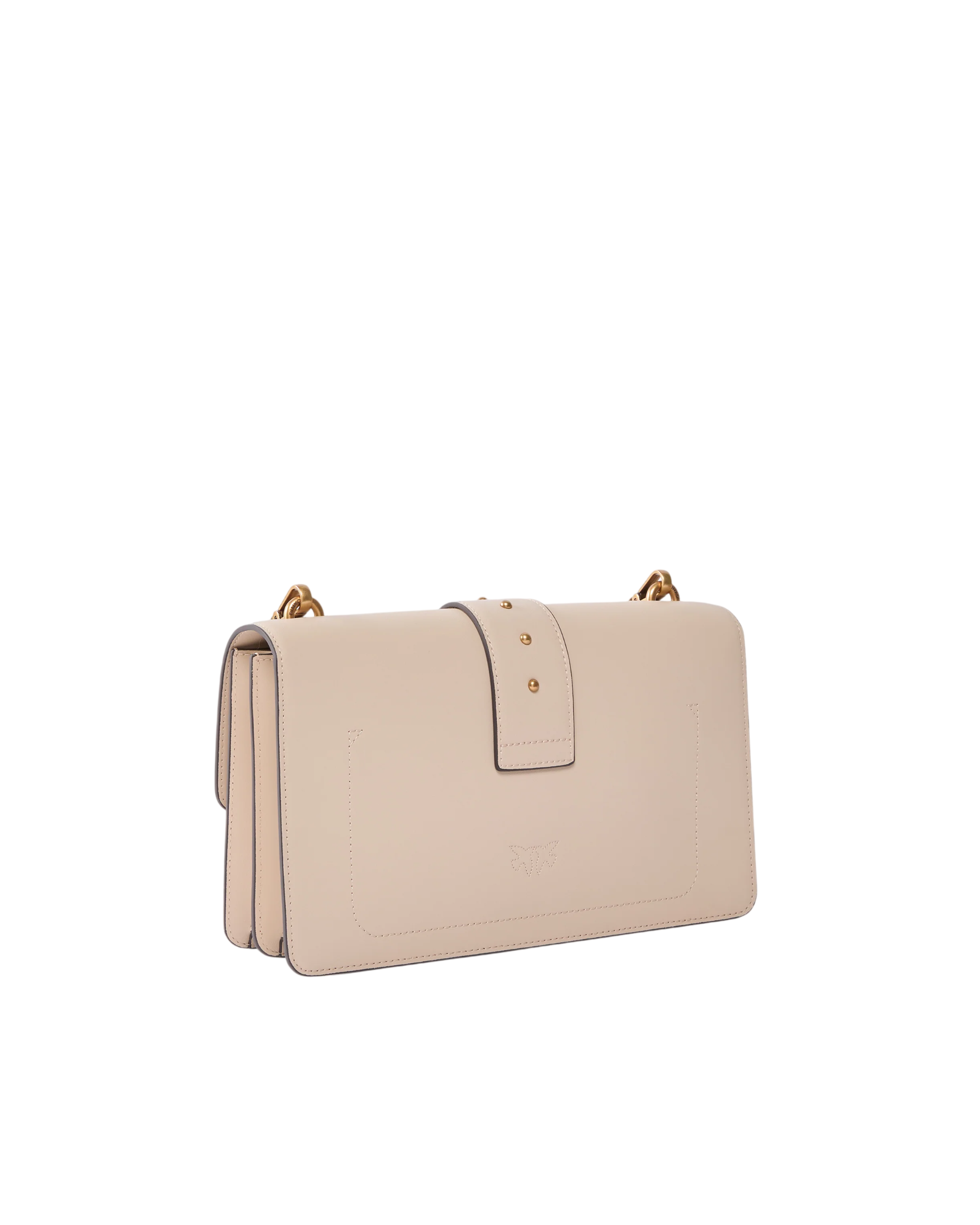 Pinko borsa Love Bag One Classic in seta beige oro 107621-A0F1 C50Q PINKO