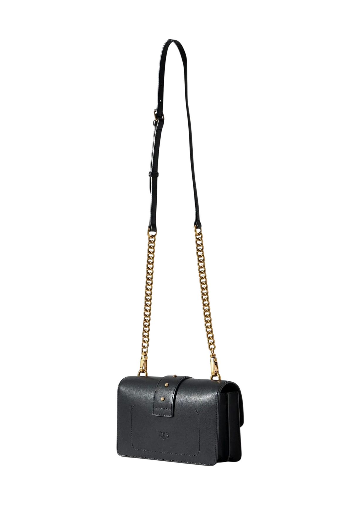 Pinko borsa Love Bag One Mini in pelle nero oro 107622-A0F1 Z99Q PINKO
