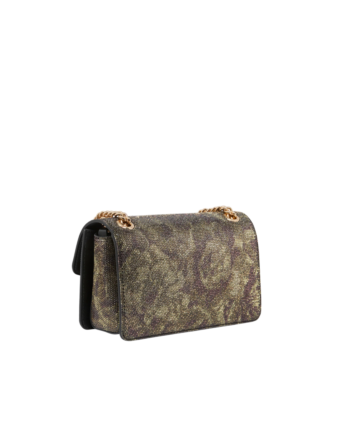 Pinko borsa Love Bag One Mini Light con strass camouflage verde 107675-A3LL ST3Y PINKO