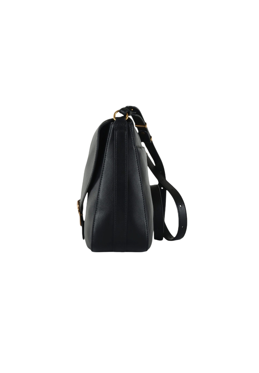 Pinko borsa Love Bag Satchel Big in pelle nero oro 107915-A3LW Z99Q PINKO