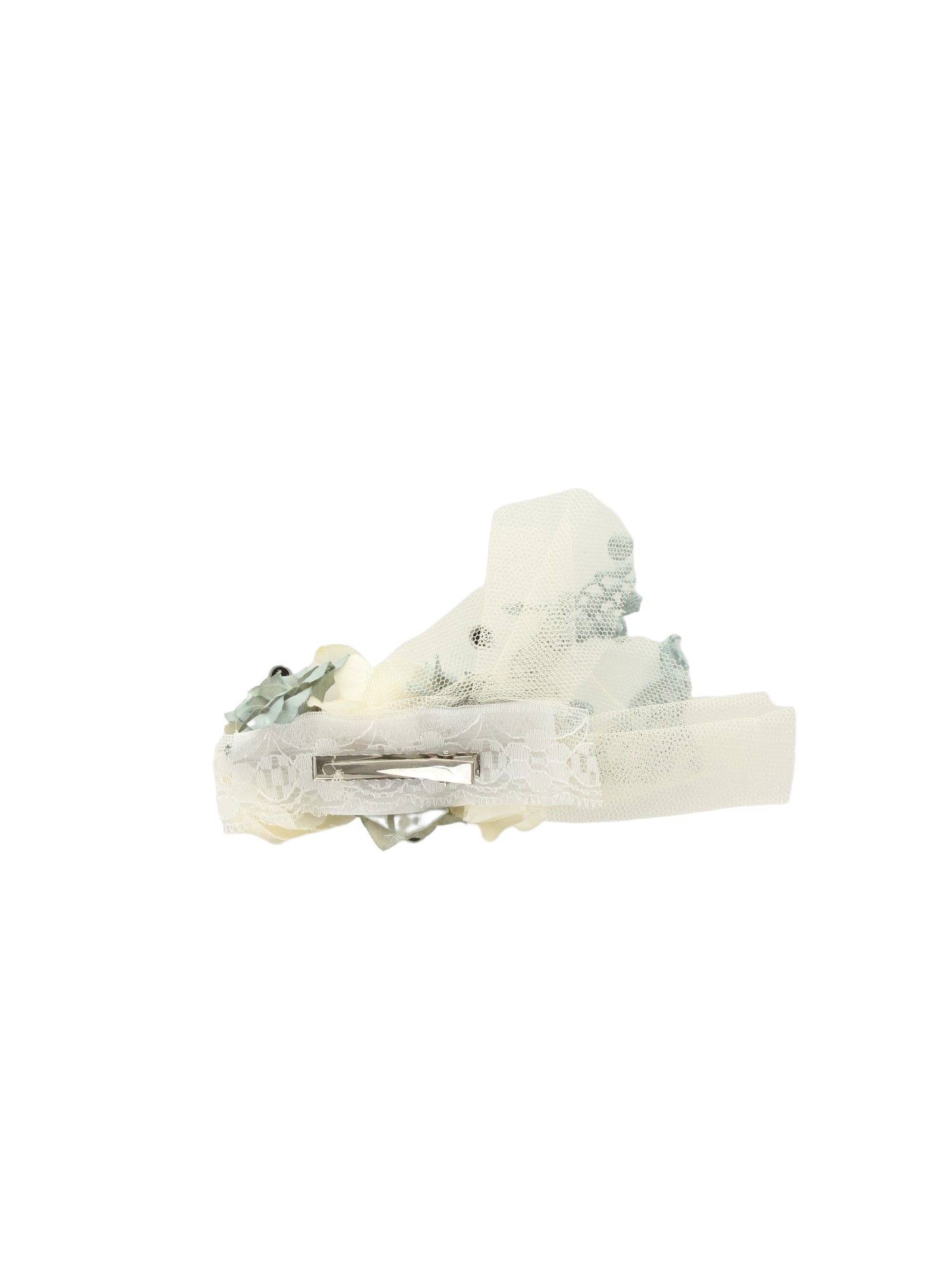 Mimilù fermaglio per capelli con fiori bianco celeste 606TOCADO UNI MImilù
