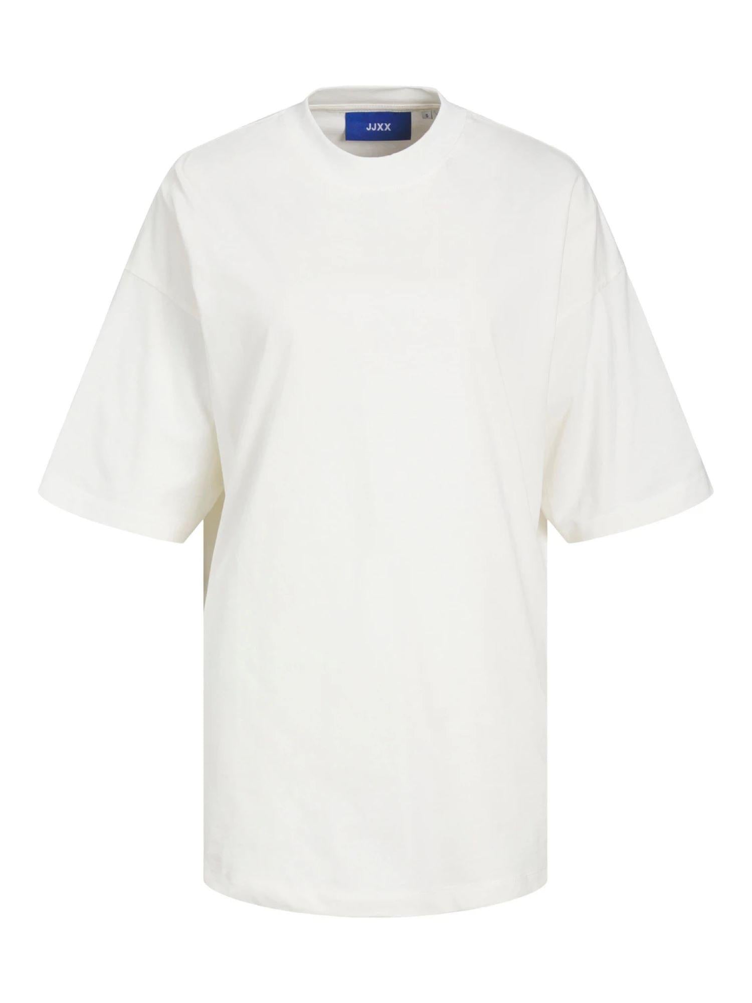 JJXX T-shirt manica corta in cotone bianco 12252007 BLANC DE BLANC JJXX