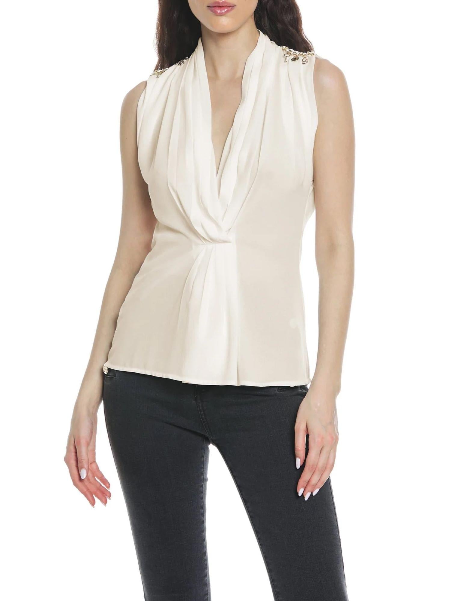 Relish blusa Ruway con pinces in georgette rosa cipria RUWAYD 1484 RELISH