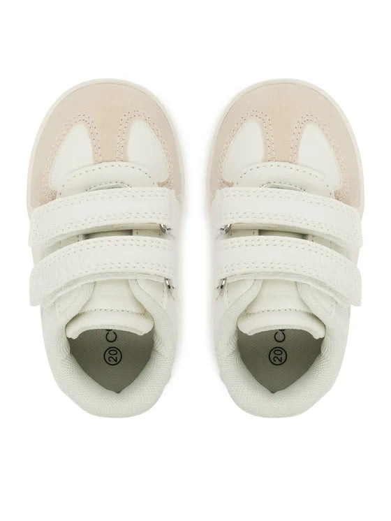 Calvin Klein Jeans sneakers in ecopelle e suede con velcro bianco V1X9-82075-1269 B057 Calvin Klein Footwear