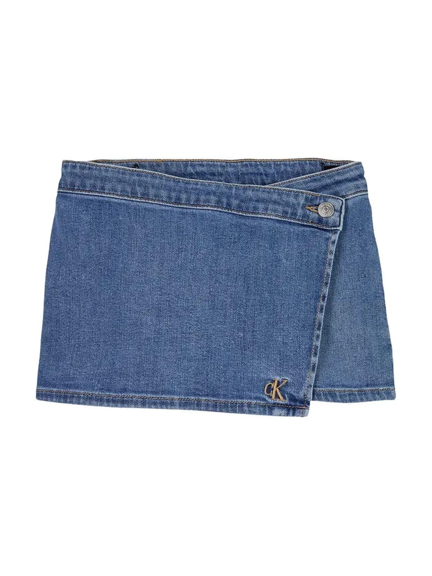 Calvin Klein Jeans gonna pantalone corta in denim lavaggio blu IG0IG02887 1A4 Calvin Klein Jeans
