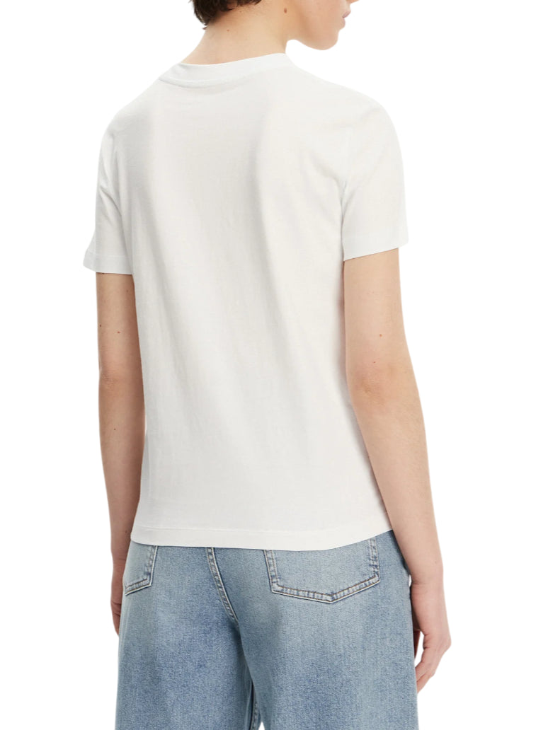 Calvin Klein Jeans T-shirt maniche corte in jersey bianco J20J225545 YAA Calvin Klein Jeans
