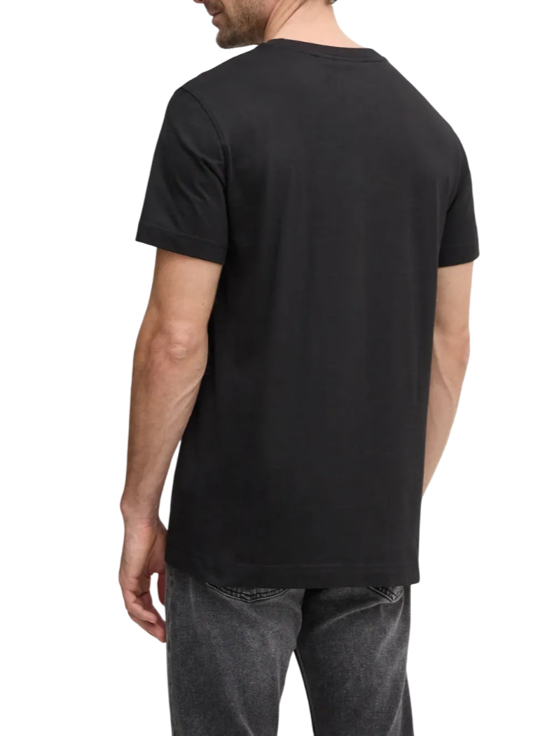 Calvin Klein Jeans T-shirt maniche corte con patch logo nero J30J327100 BEH Calvin Klein Jeans
