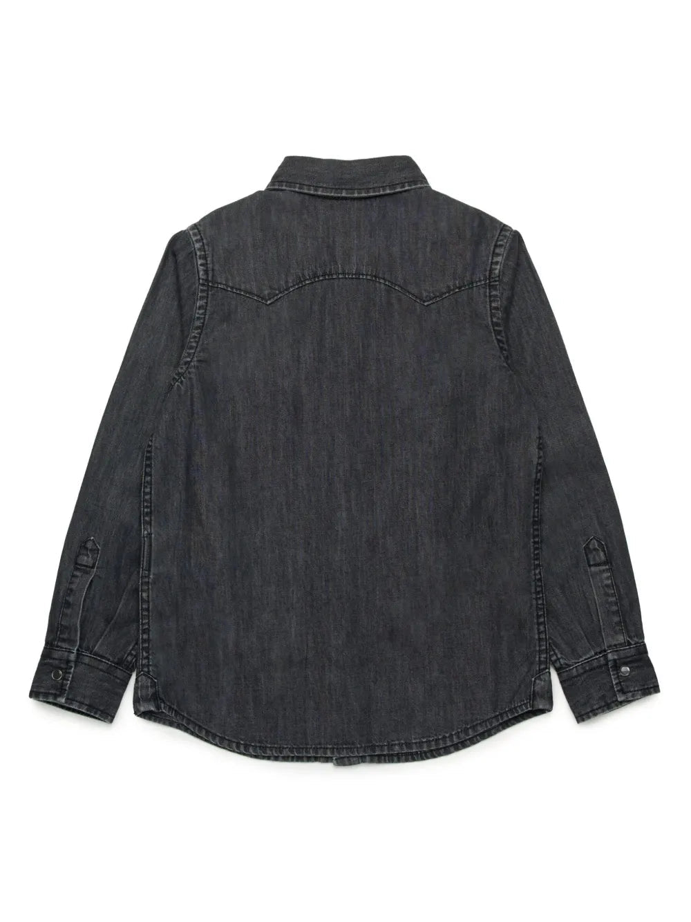 Diesel camicia in denim con tasche lavaggio nero J00760-KXBNL K02 DIESEL