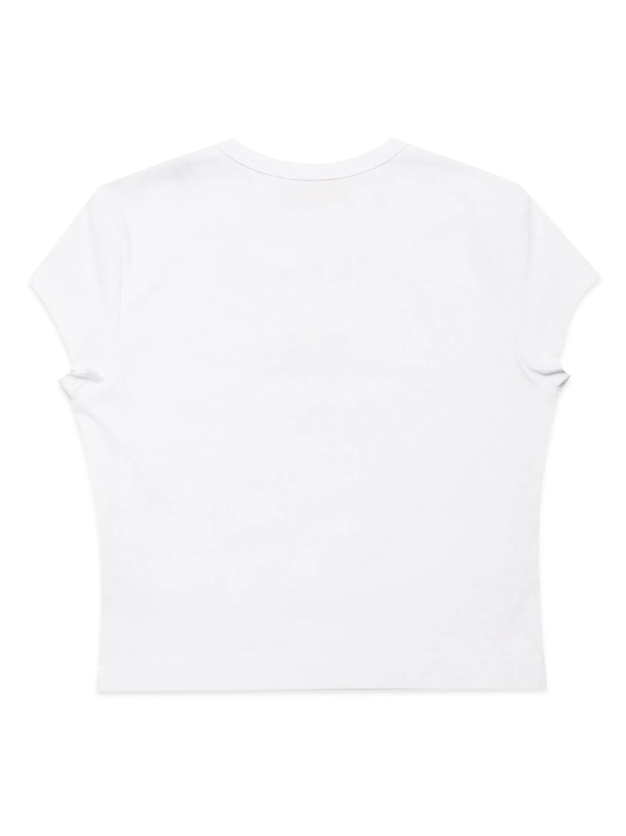 Diesel T-shirt manica corta Tangie con logo cut out bianco J01830-0AFAA K100 DIESEL