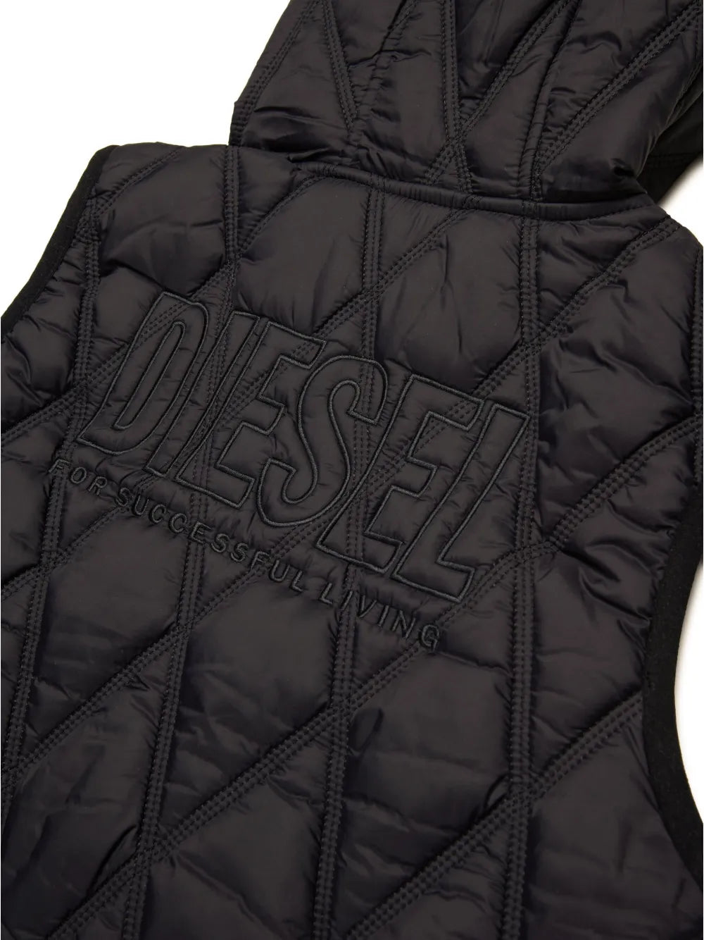 Diesel gilet imbottito con cappuccio Jfossir nero J02211-KXBM0 K900 DIESEL
