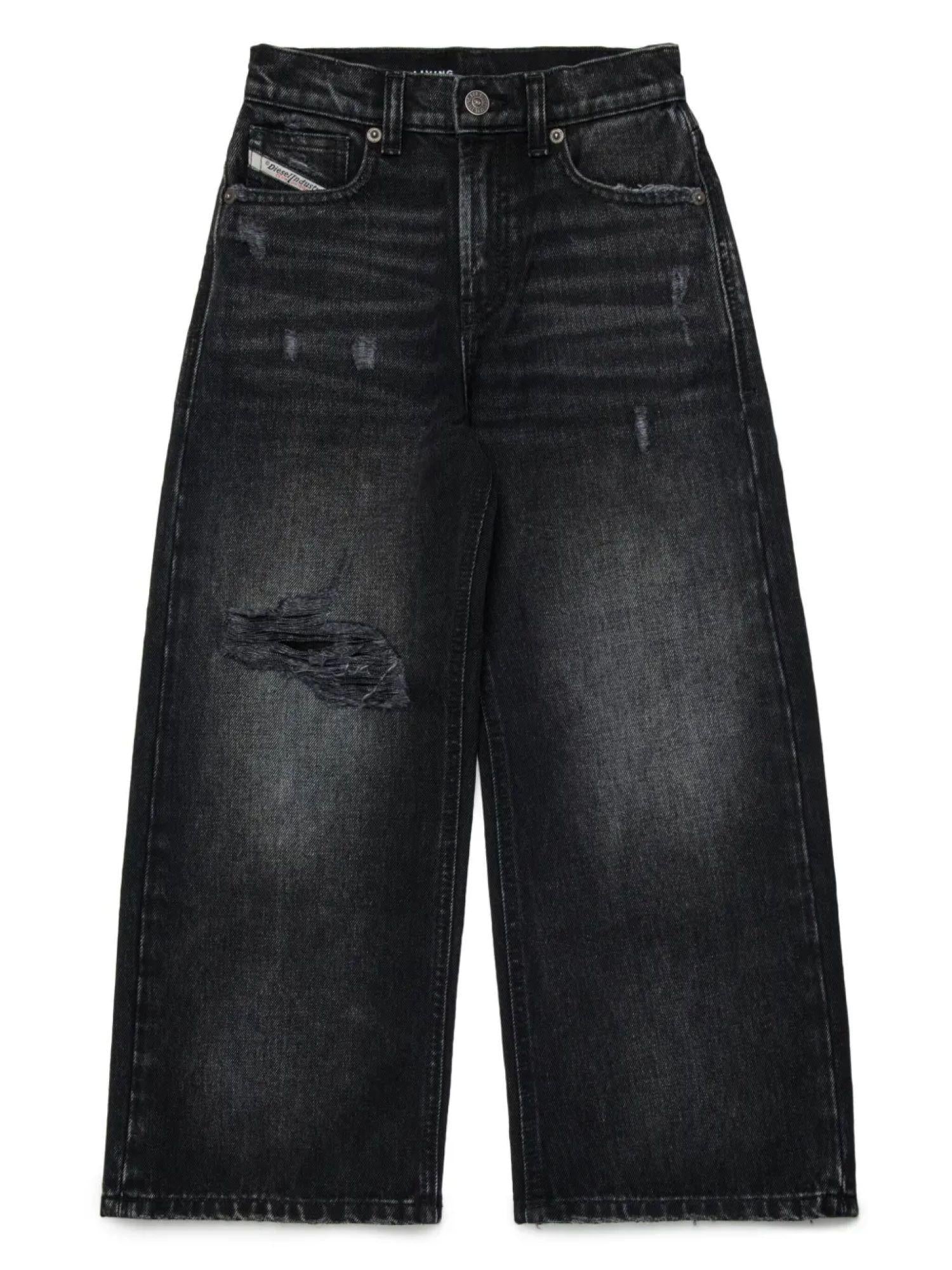 Diesel jeans gamba larga Argjx in denim rigido lavaggio nero J02322-KXBNV K02 DIESEL