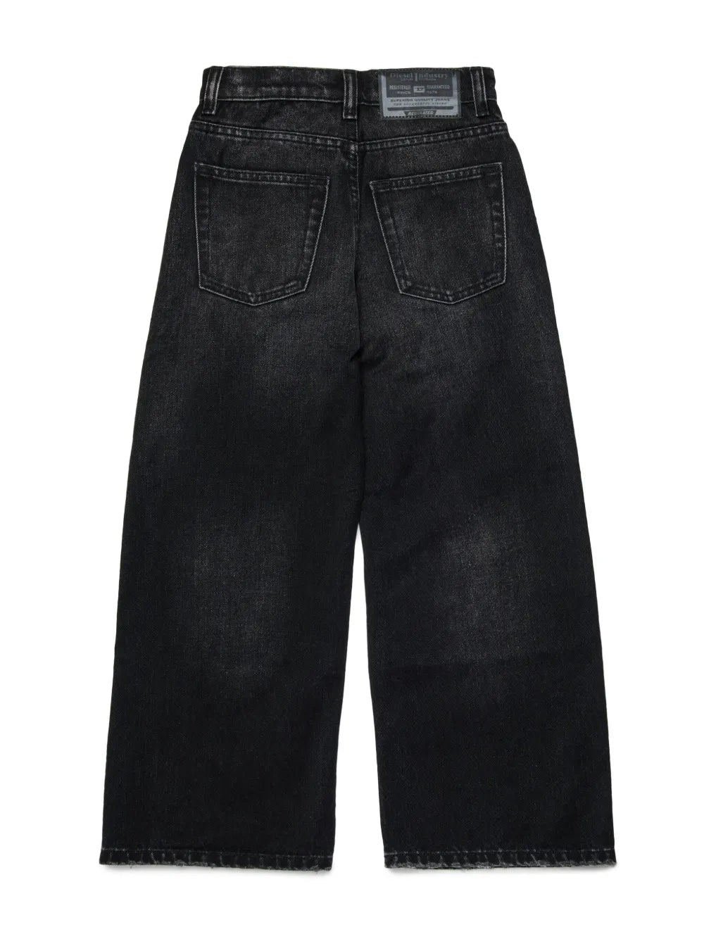Diesel jeans gamba larga Argjx in denim rigido lavaggio nero J02322-KXBNV K02 DIESEL