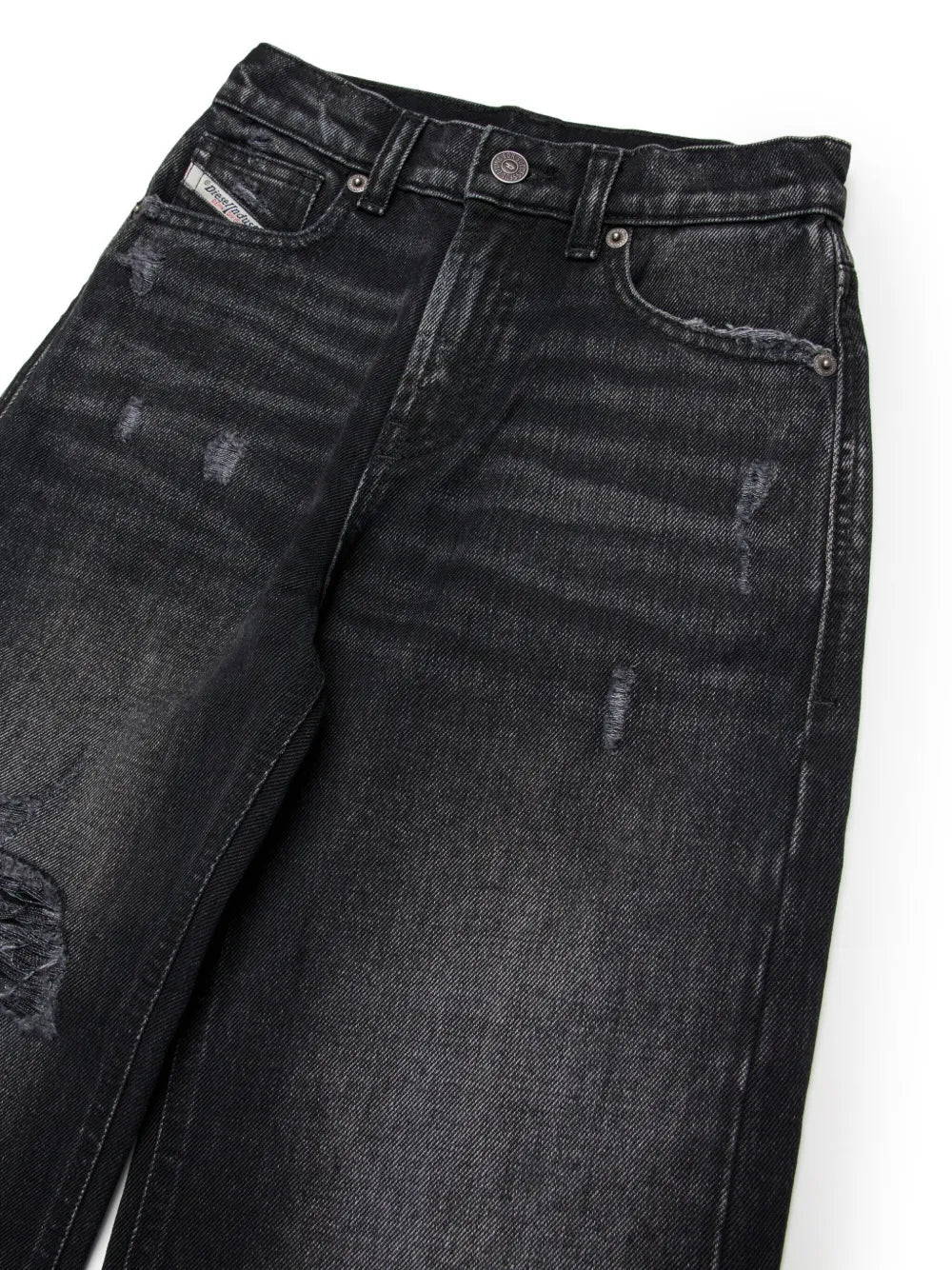 Diesel jeans gamba larga Argjx in denim rigido lavaggio nero J02322-KXBNV K02 DIESEL