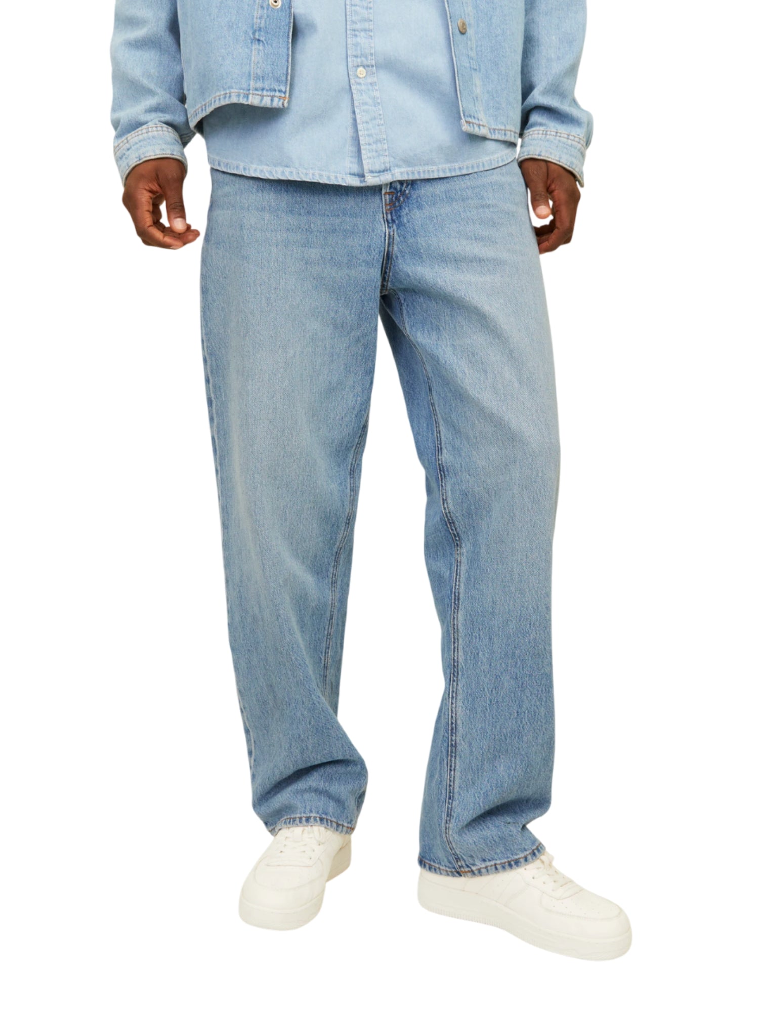 Jack&Jones jeans baggy gamba larga lavaggio blu 12261929 AM337 JACK&JONES