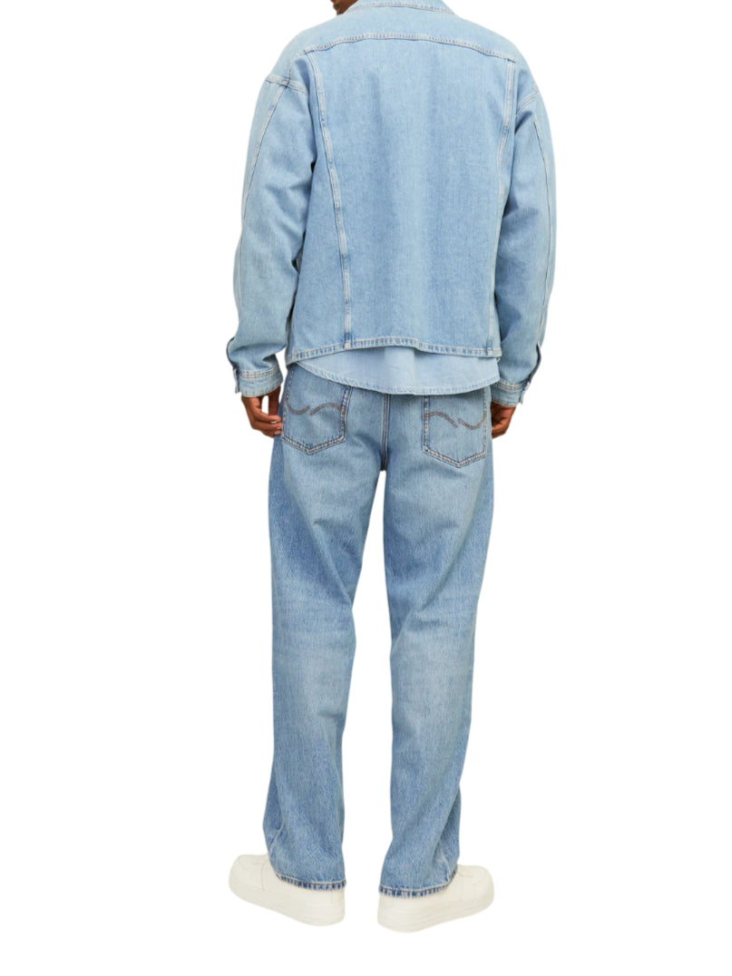 Jack&Jones jeans baggy gamba larga lavaggio blu 12261929 AM337 JACK&JONES