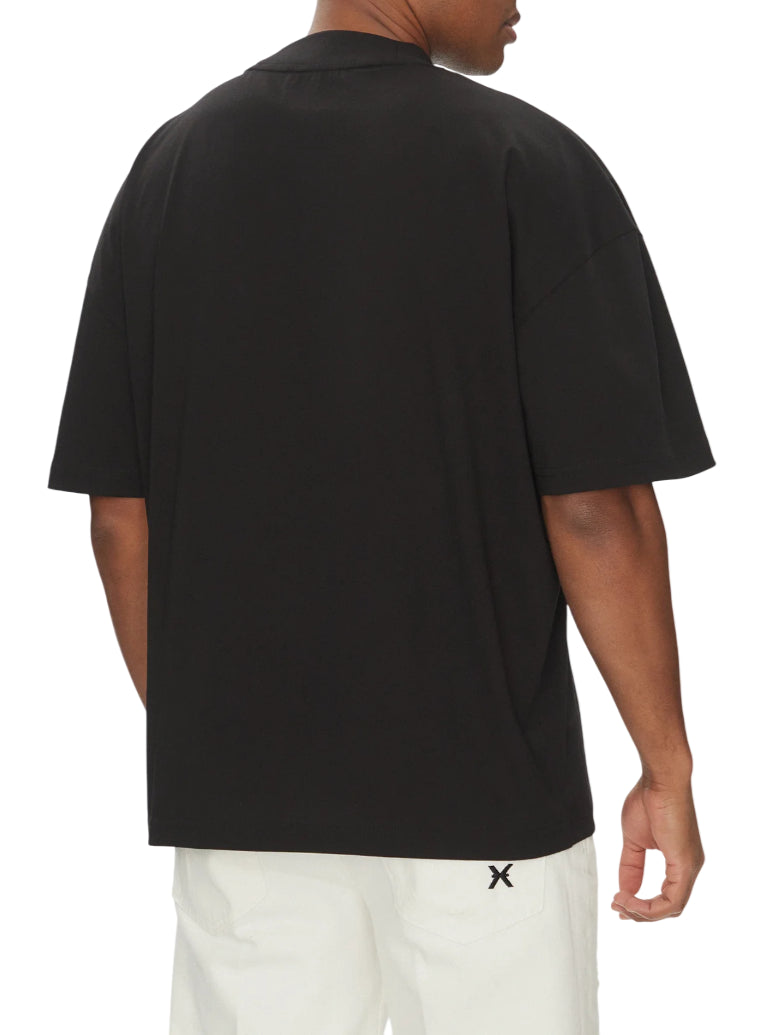 John Richmond T-shirt manica corta con logo Paver nero UMP25155TS BLACK John RICHMOND