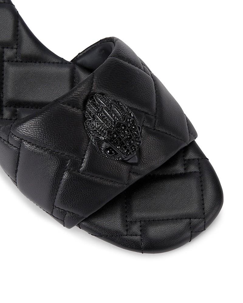 Kurt Geiger ciabatte in pelle trapuntata Kensington nero 4353400109 BLACK KURT GEIGER